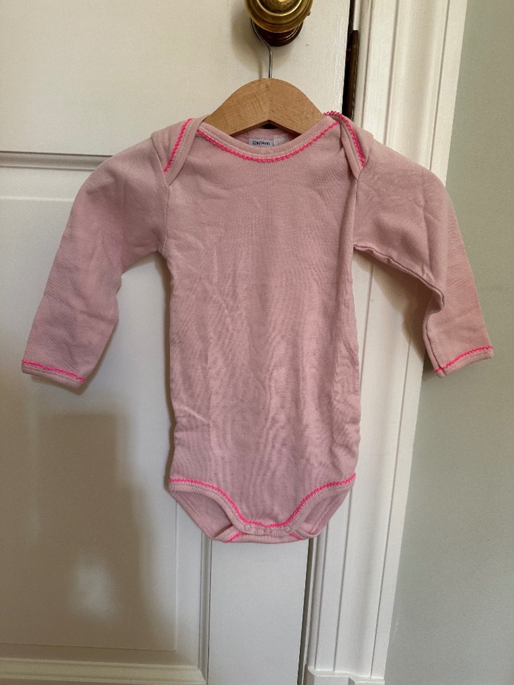 Petit Bateau Dusty Pink Long Sleeve Bodysuit 12M 74 cm